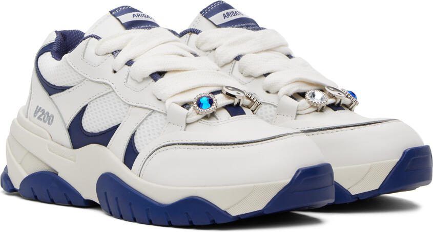 Axel Arigato White  Navy Catfish Lo Sneakers - Picture 2