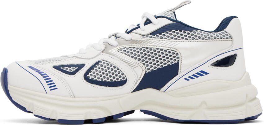 Axel Arigato White  Navy Marathon Sneakers - Picture 3