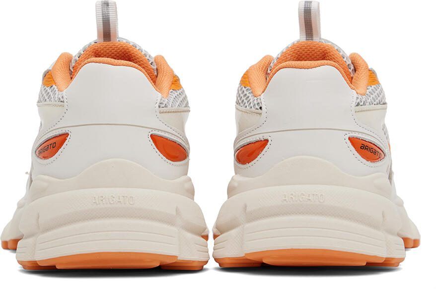 Axel Arigato White  Orange Marathon Runner Sneakers