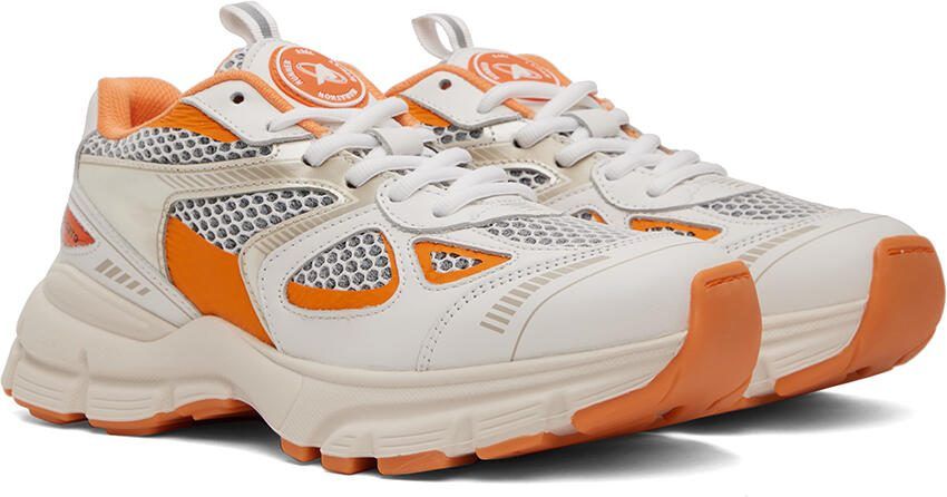 Axel Arigato White  Orange Marathon Runner Sneakers - Picture 2