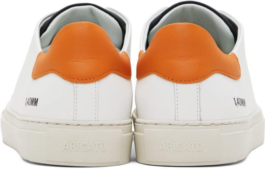 Axel Arigato White  Orange Triple Clean 90 Sneakers - Picture 2