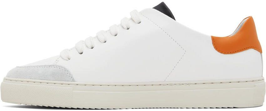 Axel Arigato White  Orange Triple Clean 90 Sneakers - Picture 3