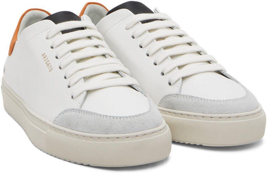 Axel Arigato White  Orange Triple Clean 90 Sneakers