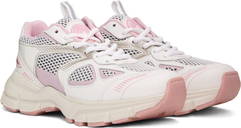 Axel Arigato White  Pink Marathon Sneakers - Picture 3