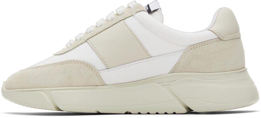 Axel Arigato White  Taupe Genesis Vintage Runner Sneakers - Picture 3