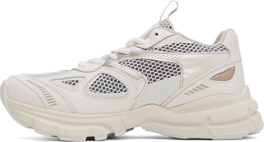 Axel Arigato White  Taupe Marathon Runner Sneakers - Picture 3