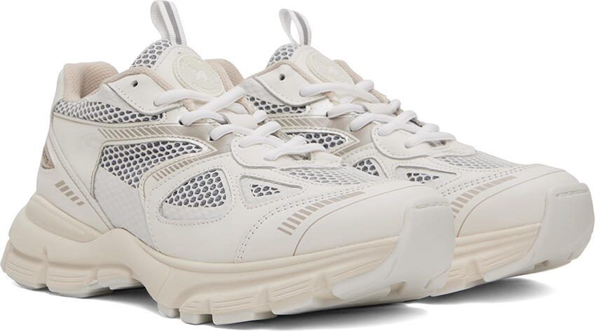Axel Arigato White  Taupe Marathon Runner Sneakers - Picture 2