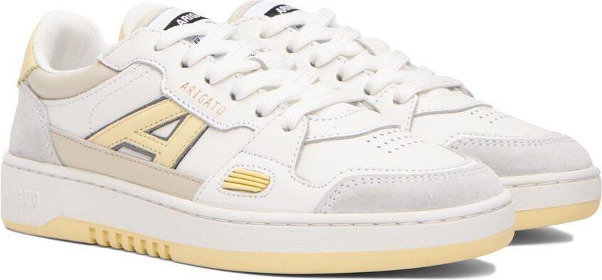 Axel Arigato White  Yellow A-Dice Lo Sneakers - Picture 2