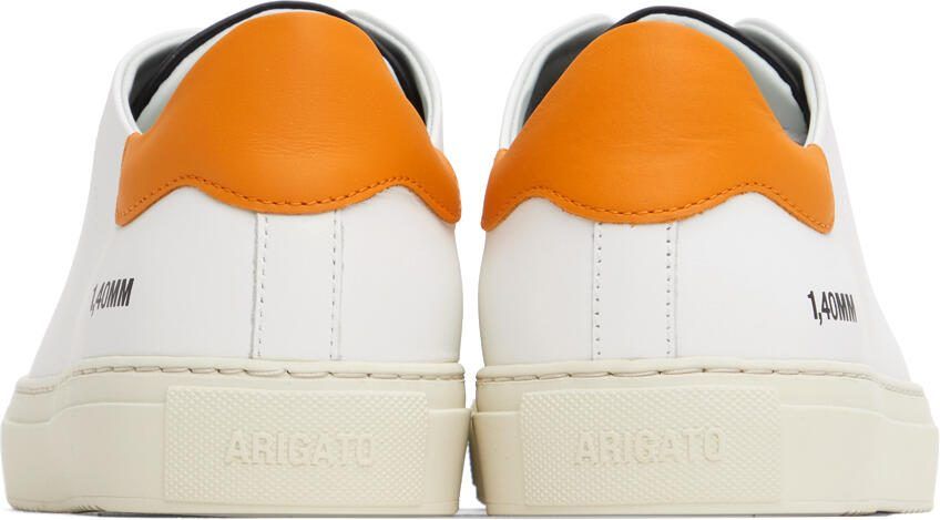 Axel Arigato White  Orange Clean 90 Triple Sneakers