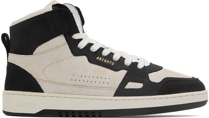 Axel Arigato Beige  Black Dice Hi Sneakers - Picture 5