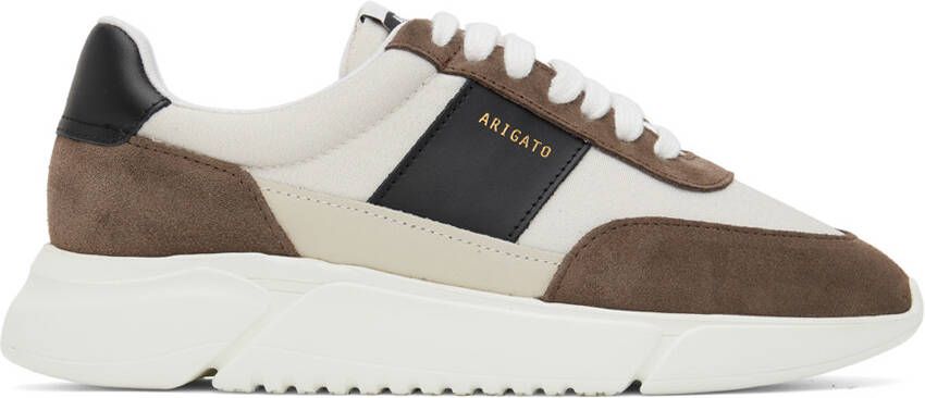 Axel Arigato Beige  Brown Genesis Vintage Runner Sneakers - Picture 3