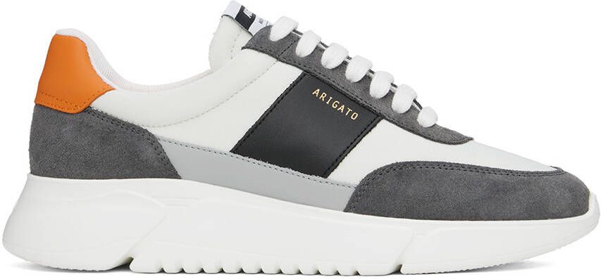 Axel Arigato Black  Orange Genesis Vintage Runner Sneakers - Picture 5