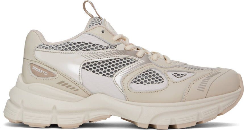Axel Arigato Gray  Off-White Marathon Sneakers - Picture 5