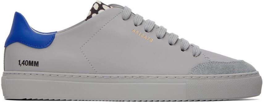 Axel Arigato Grey  Blue Clean 90 Triple Animal Sneakers - Picture 6