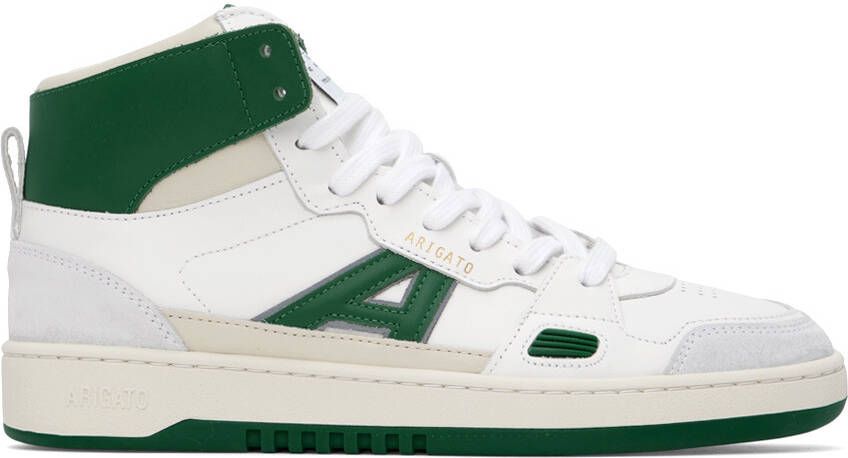 Axel Arigato Green  White A-Dice Hi Sneakers