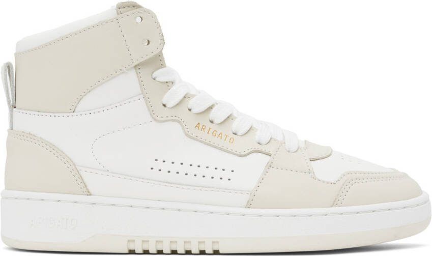 Axel Arigato Off-White  Beige Dice Hi Sneakers - Picture 5