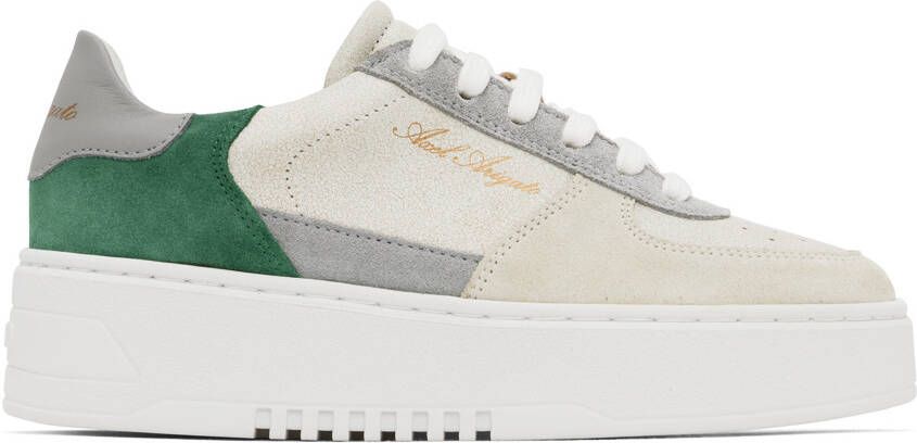 Axel Arigato SSENSE Exclusive Gray  Green Orbit Sneakers - Picture 5