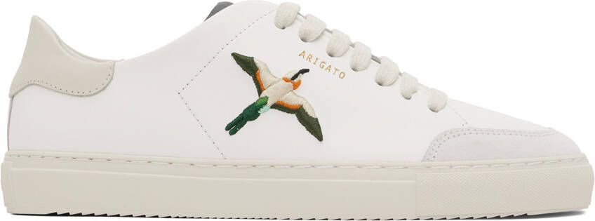Axel Arigato White  Beige Clean 90 Triple Bee Bird Sneakers - Picture 5