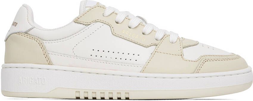 Axel Arigato White  Beige Dice Lo Sneakers