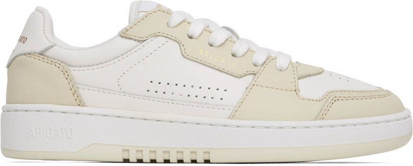 Axel Arigato White  Beige Dice Lo Sneakers - Picture 5