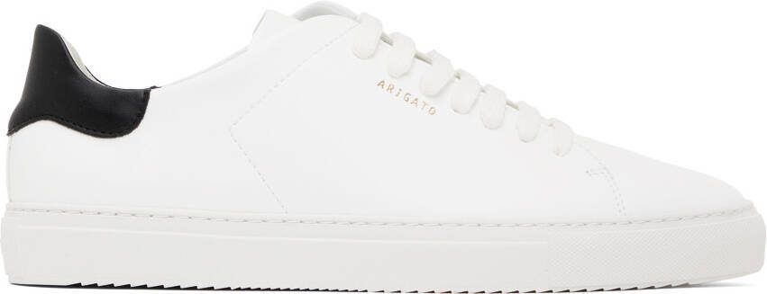 Axel Arigato White  Black Clean 90 Vegan Leather Sneakers - Picture 5