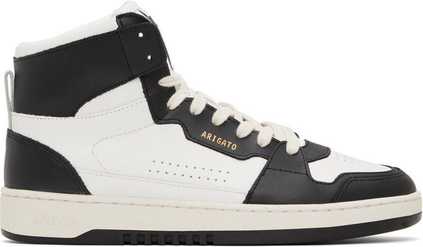 Axel Arigato White  Black Dice Hi Sneakers - Picture 5