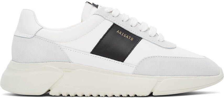 Axel Arigato White  Gray Genesis Vintage Runner Sneakers - Picture 4