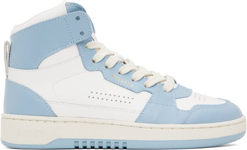 Axel Arigato White  Blue Dice Hi Sneakers - Picture 5