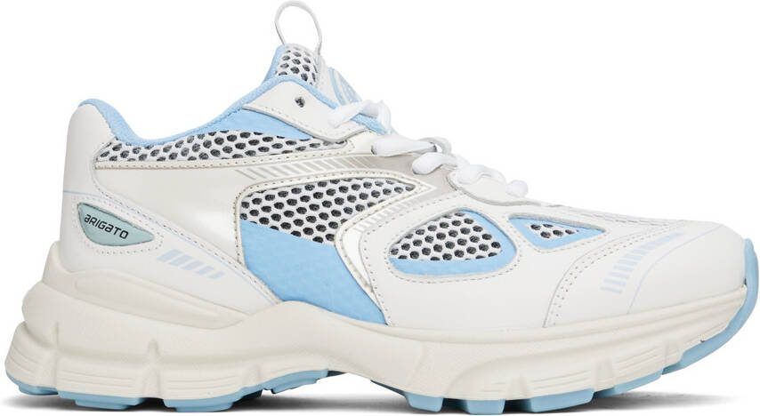 Axel Arigato White  Blue Marathon Sneakers - Picture 5