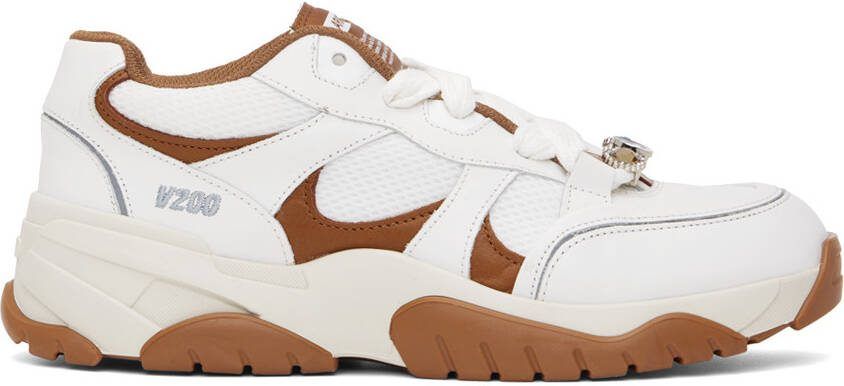 Axel Arigato White  Brown Catfish Lo Sneakers - Picture 5