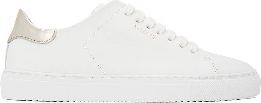 Axel Arigato White  Gold Clean 90 Contrast Sneakers - Picture 5