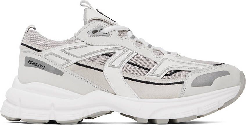 Axel Arigato White  Gray Marathon R-Trail Sneakers