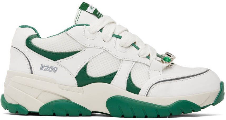 Axel Arigato White  Green Catfish Lo Sneakers - Picture 5
