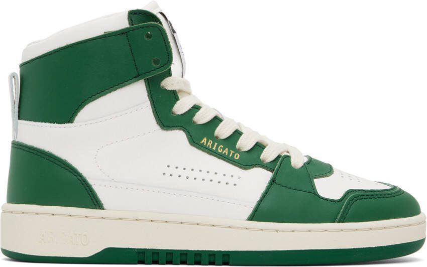 Axel Arigato White  Green Dice Hi Sneakers - Picture 4