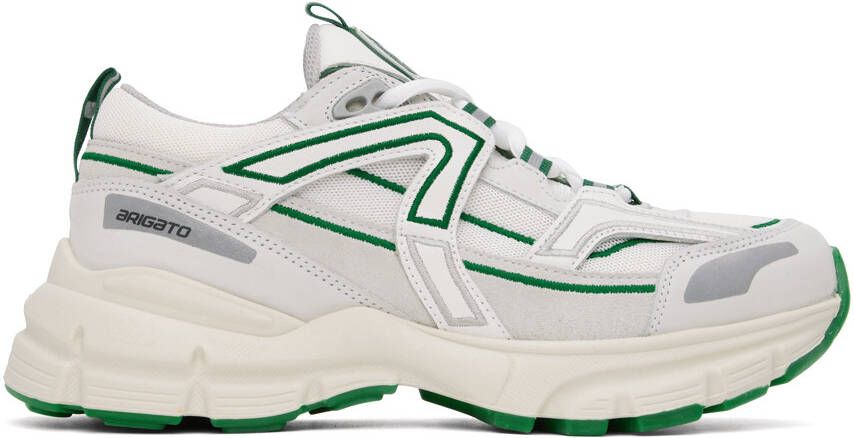 Axel Arigato White  Green Marathon R-Trail Sneakers - Picture 5