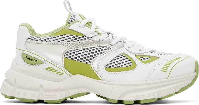 Axel Arigato White  Green Marathon Runner Sneakers - Picture 5