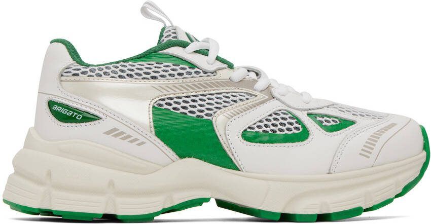 Axel Arigato White  Green Marathon Sneakers - Picture 5