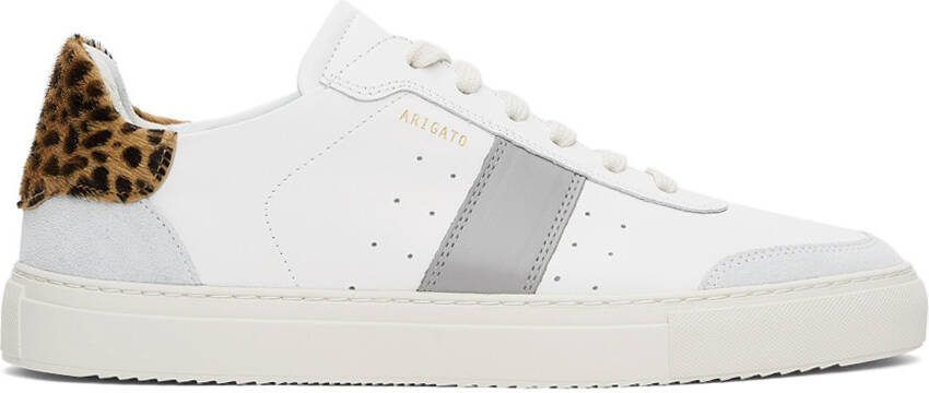 Axel Arigato White  Grey Leopard Dunk V2 Sneakers - Picture 5