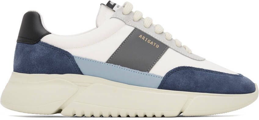 Axel Arigato White  Navy Genesis Vintage Sneakers