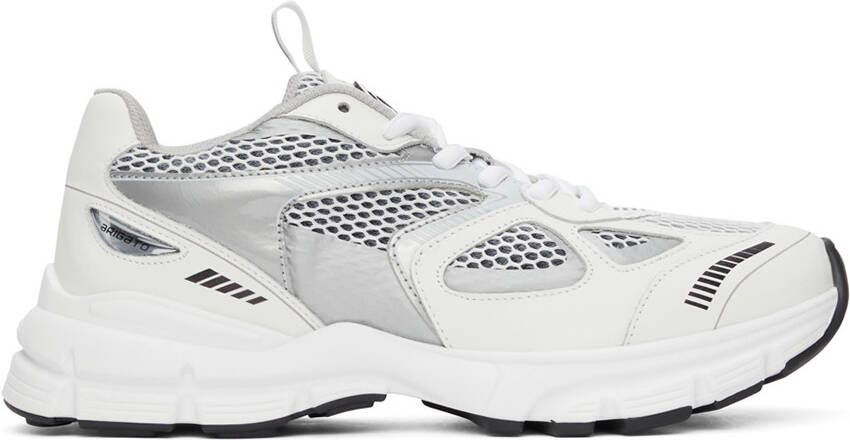 Axel Arigato White  Silver Marathon Runner Sneakers - Picture 5