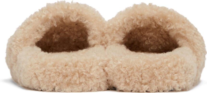Balenciaga Beige Furry Sildes - Picture 2