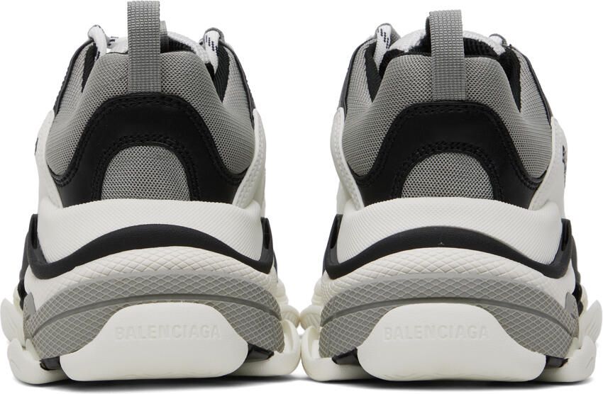 Balenciaga Black  Gray Triple S Sneakers