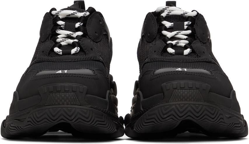 Balenciaga Black  White Triple S Sneaker - Picture 2