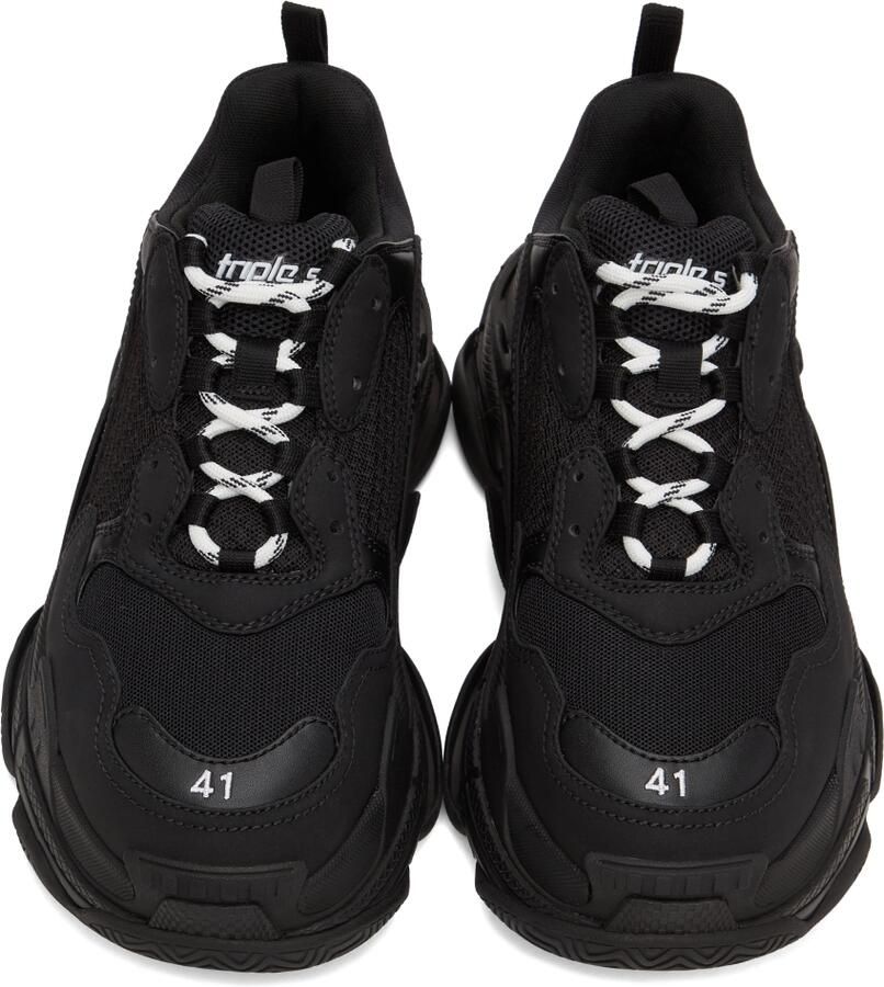 Balenciaga Black  White Triple S Sneaker