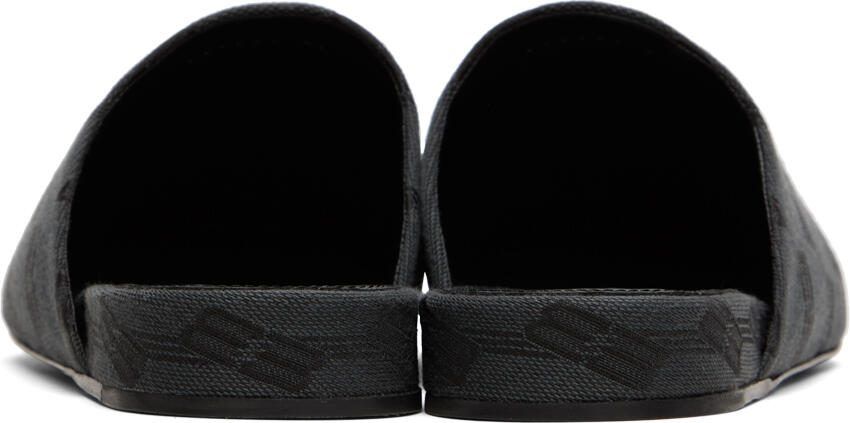 Balenciaga Black BB Monogram Cosy Mules