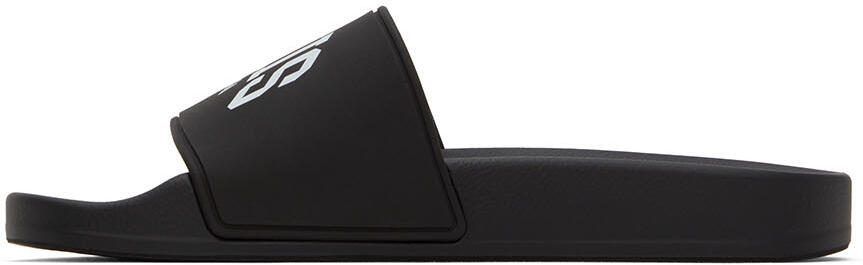 Balenciaga Black Cities 'Paris' Slide Sandals - Picture 4
