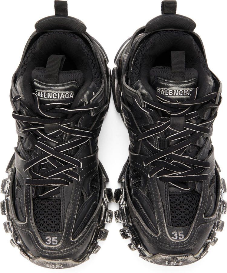 Balenciaga Black Faded Track Sneakers