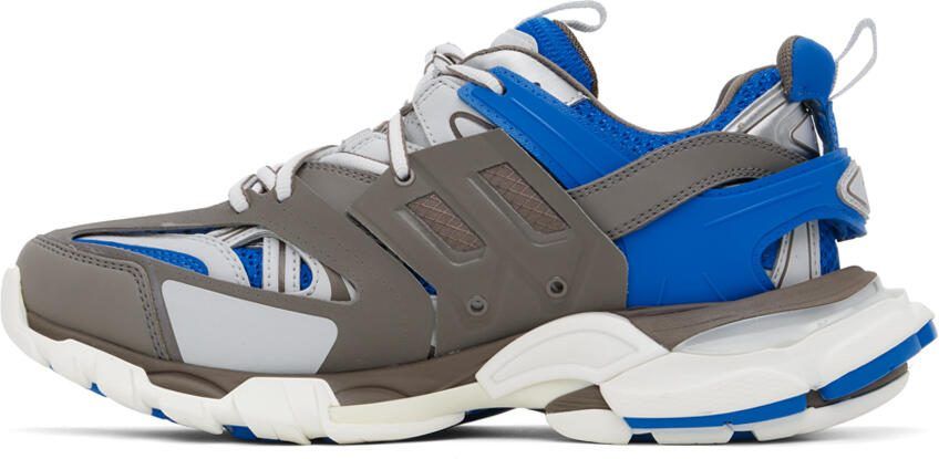 Balenciaga Brown  Blue Track LED Sneakers - Picture 3