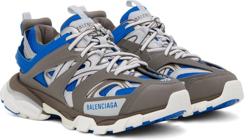 Balenciaga Brown  Blue Track LED Sneakers - Picture 2