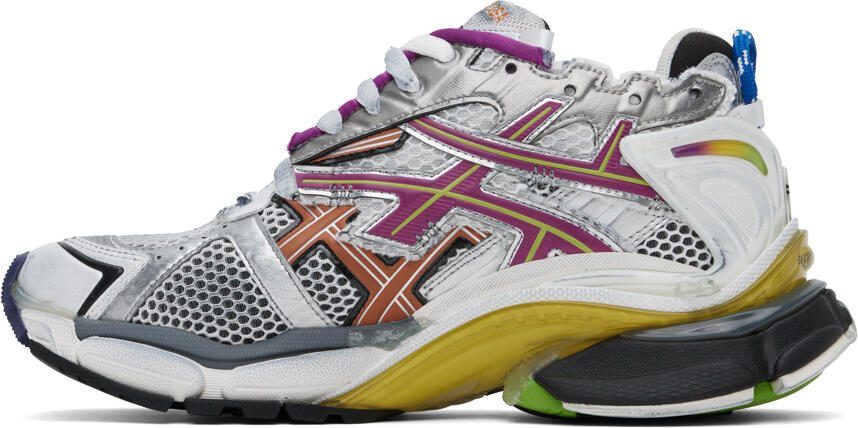 Balenciaga Gray  Multicolor Runner Sneakers - Picture 3